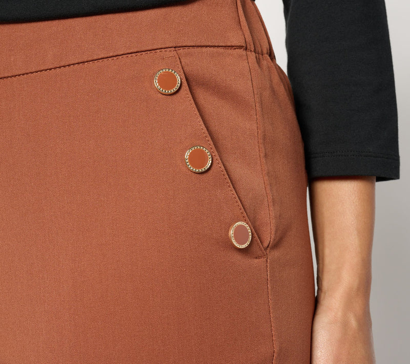 Isaac Mizrahi Live! Tall 24/7 Stretch Bootcut Pants w/ Buttons — View 12