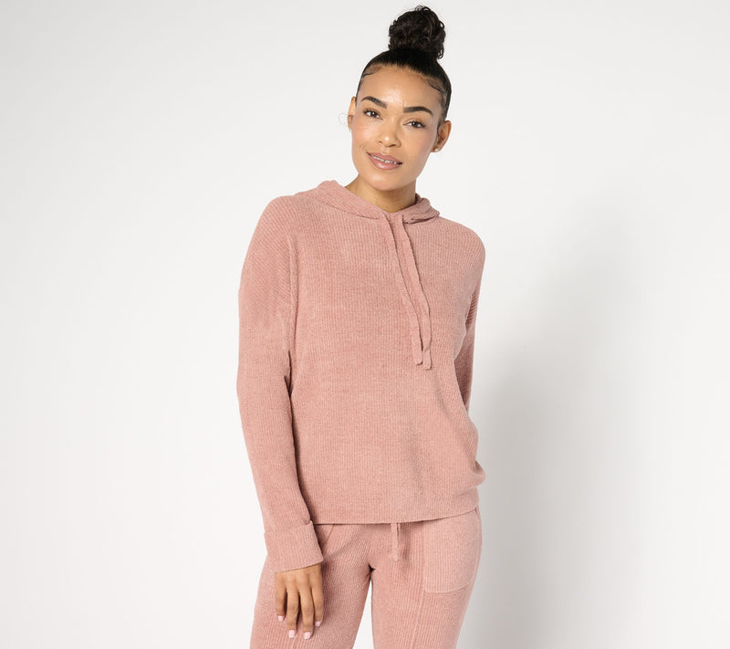 Barefoot Dreams CozyChic Ultra Lite Ribbed Cuff Hoodie — View 17