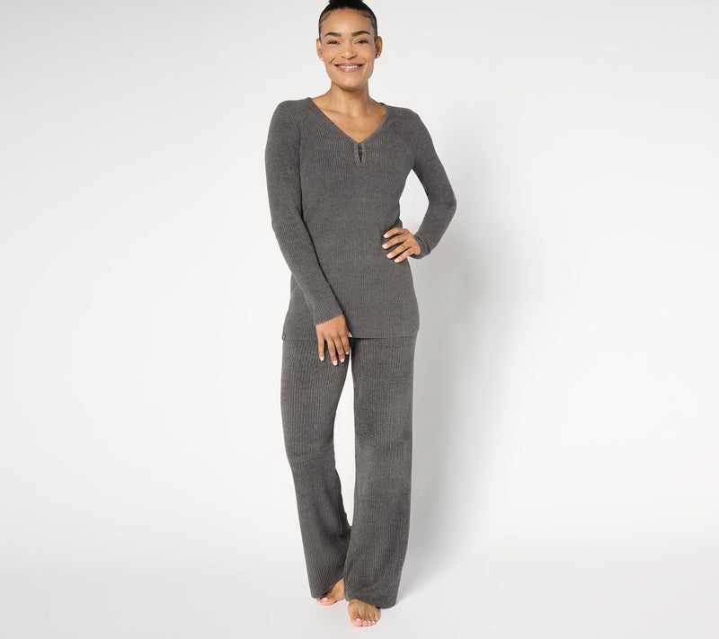 Barefoot Dreams Petite CozyChic Ultra Lite Solid Ribbed Pants — View 3