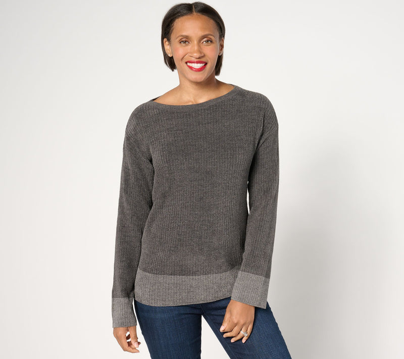 Barefoot Dreams CozyChic Ultra Lite Boatneck Pullover — View 18