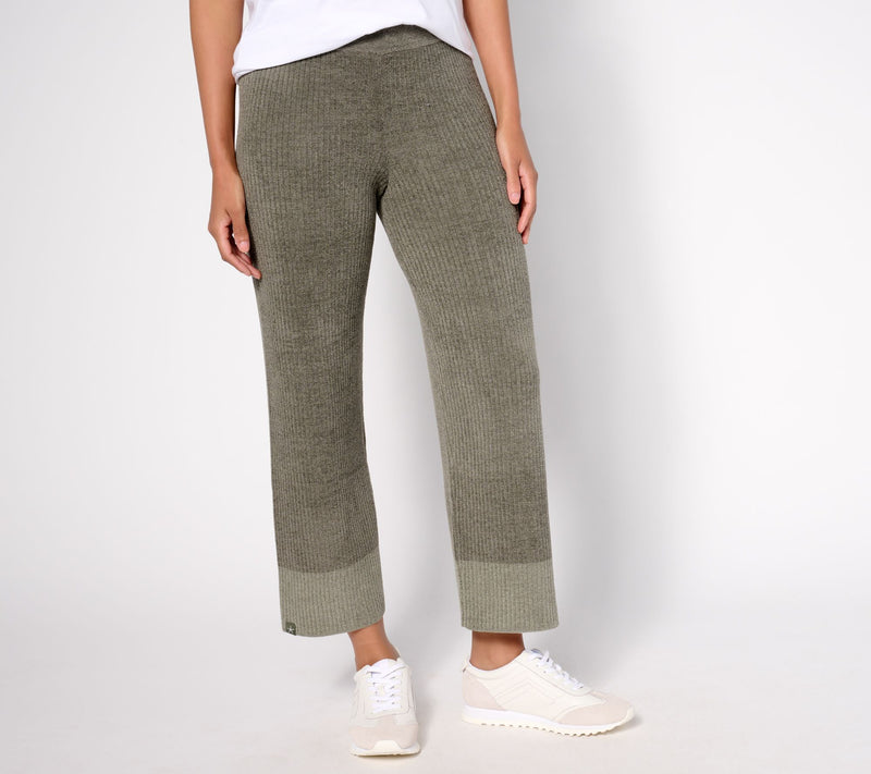 Barefoot Dreams Reg. CozyChic Ultra Lite Heather Blocked Ankle Pant — View 2