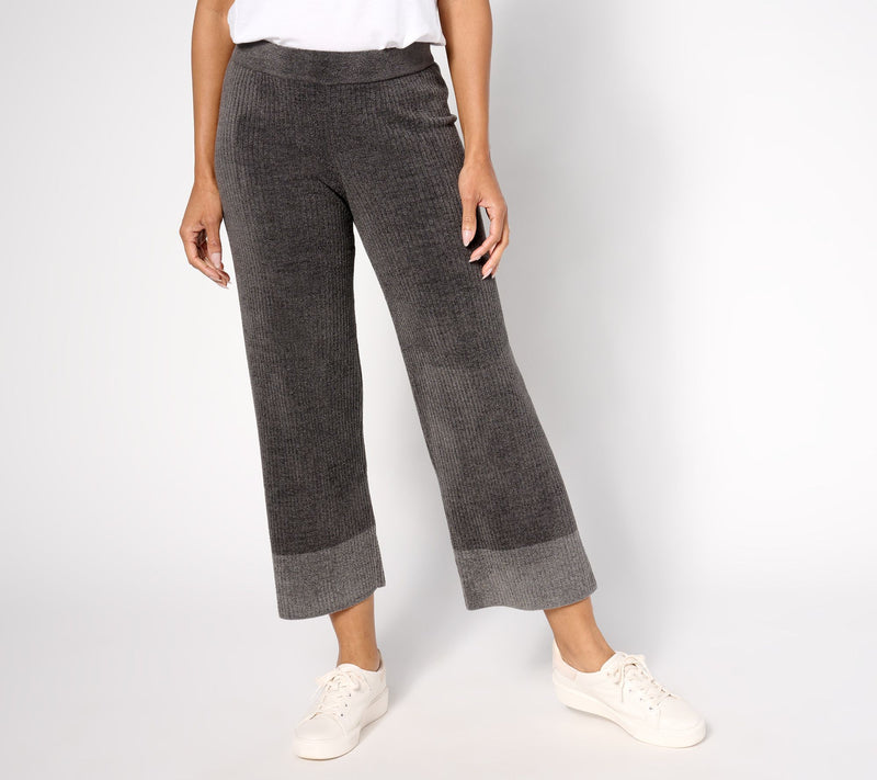 Barefoot Dreams Petite CozyChic Lite Heather Blocked Ankle Pant — View 15