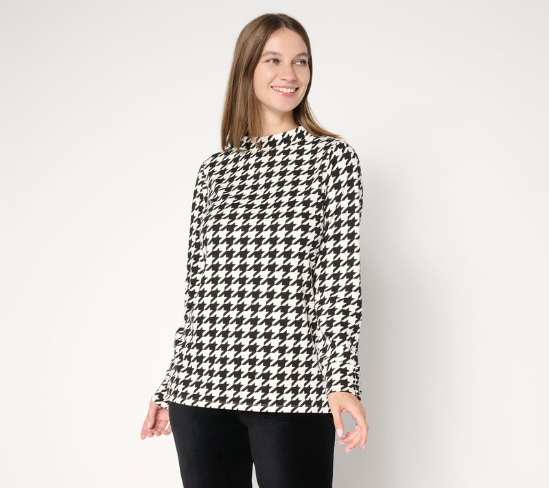Susan Graver Printed Microfleece Pullover — View 14