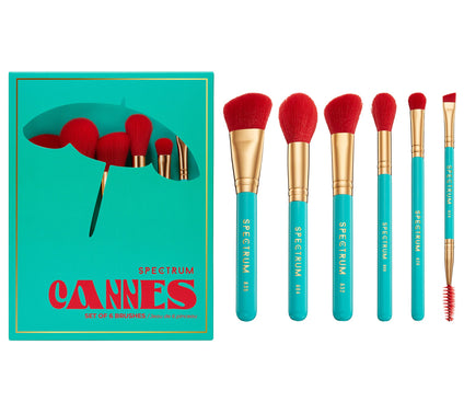 Spectrum Collections Travel Book 6-pc Makeup Brush Set