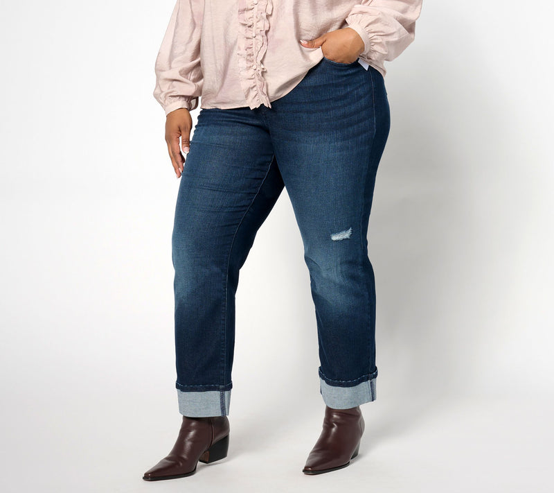 Me by Jennie Garth Petite Straight Leg Jean — View 13