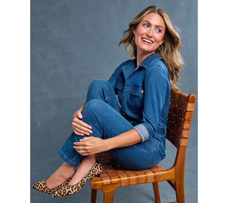 Me by Jennie Garth Petite Indigo Denim Jumpsuit — View 8