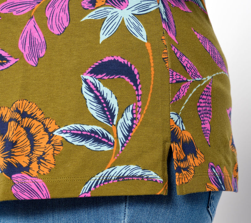 Denim & Co. Printed Perfect Jersey Long Sleeve Top — View 4