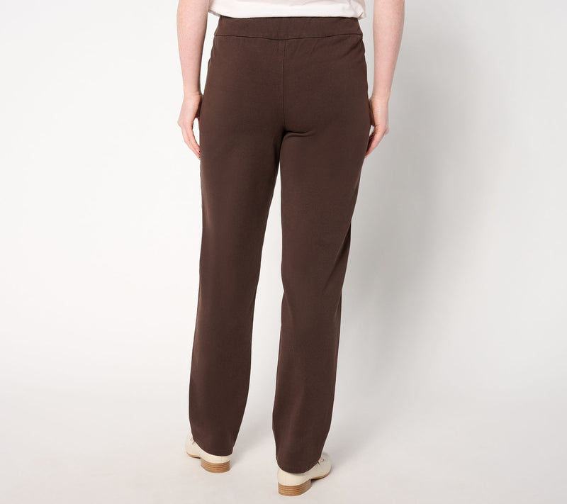 Quacker Factory Regular DreamJeannes Flat Waistband Straight Leg — View 8