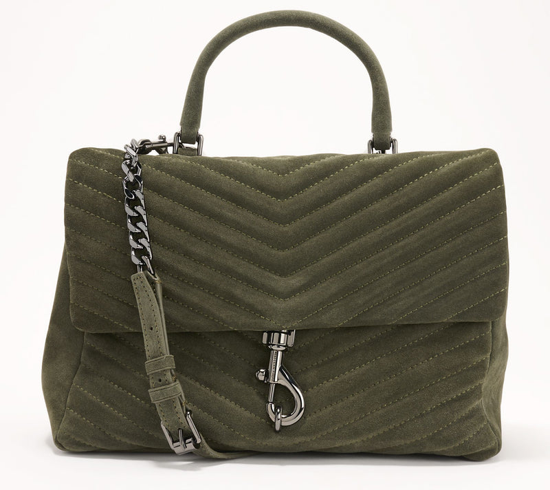 Rebecca Minkoff Edie Large Leather Top Handle Shoulder Bag — View 7