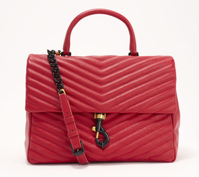 Rebecca Minkoff Edie Large Leather Top Handle Shoulder Bag — Main view