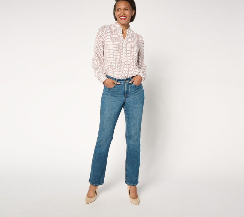 NYDJ Ellison Straight Leg Jean with Cool Embrace - Presidio — View 6