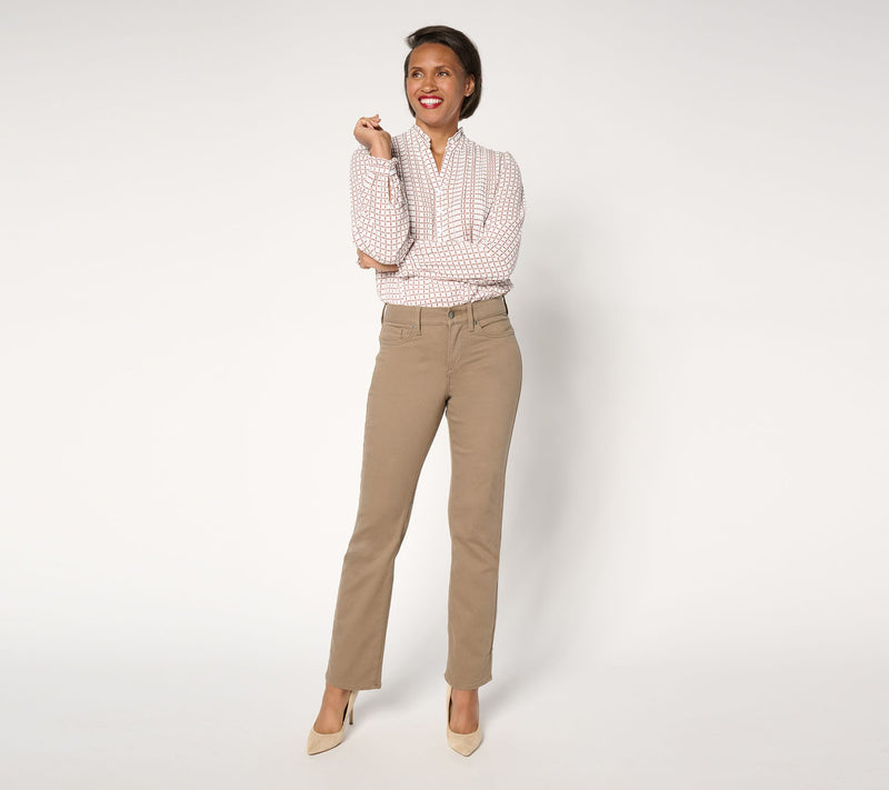 NYDJ Ellison Straight Leg Jean with Cool Embrace - Incense — View 6