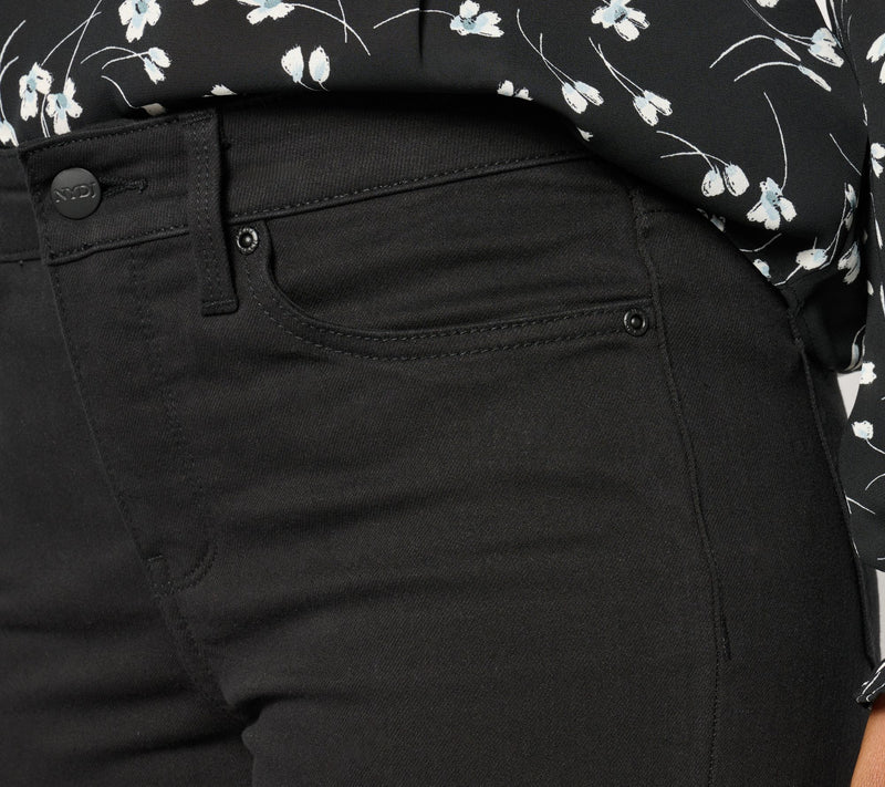 NYDJ Ellison Straight Leg Jean with Cool Embrace - Black — View 7