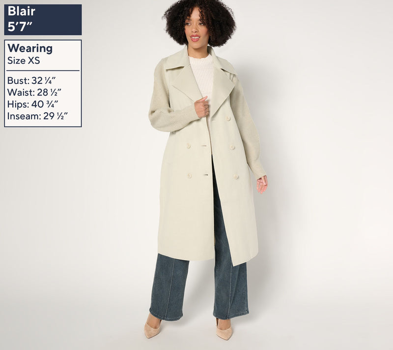 Thread Collective Mixed Media Double Face Coat — View 6