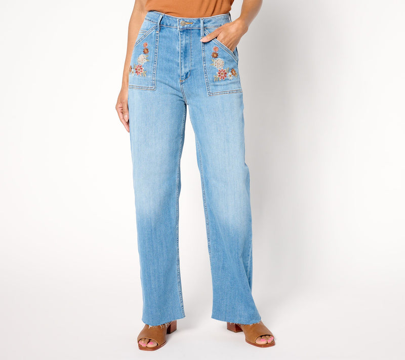 Driftwood Jeans Taylor Straight Relaxed Jean -Spring Neptune — Main view