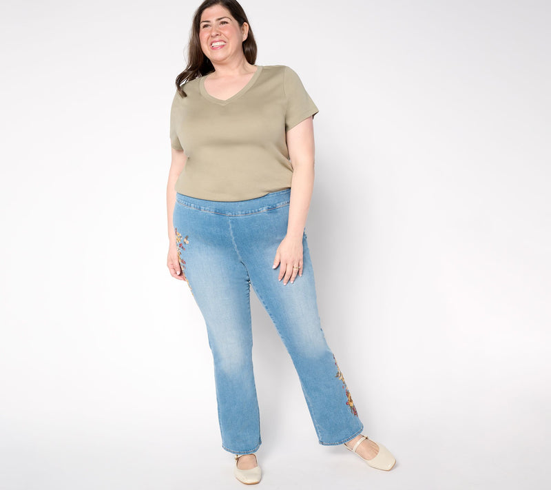 Driftwood Jeans Kelcy Pull-On Boot-Cut - Sunflower — View 3