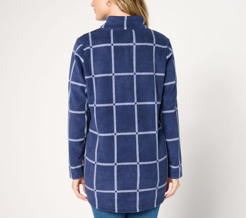 Susan Graver Printed Fleece Pullover Tunic — View 15