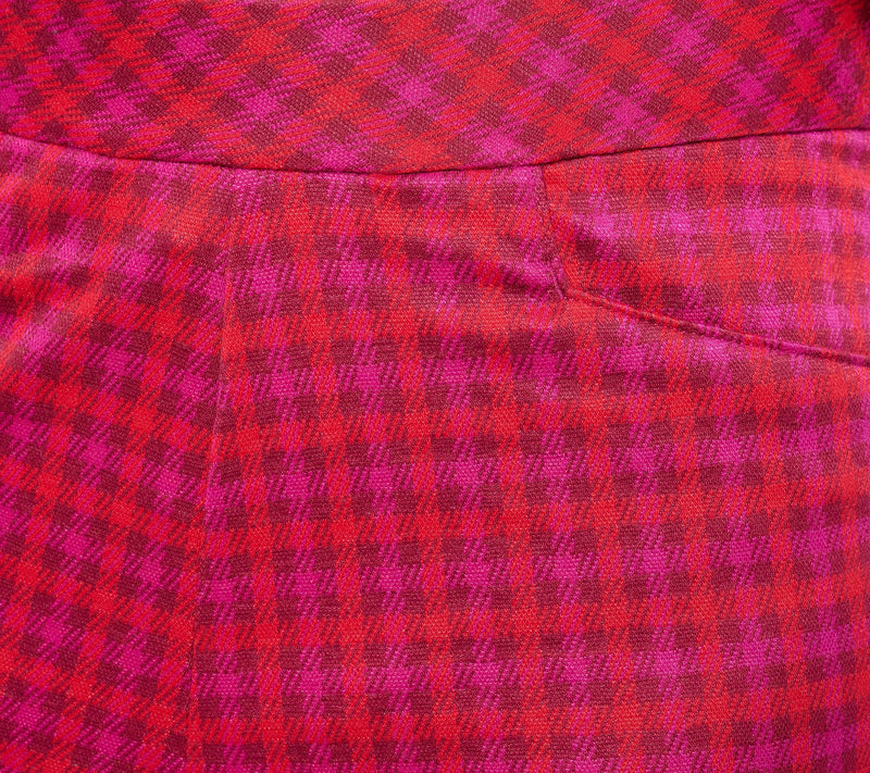 Isaac Mizrahi Live! Tall Estate Yarn-Dye Plaid Wide Leg Pants — View 10