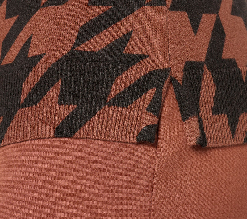 Isaac Mizrahi Live! Estate Printed Crewneck Sweater Shell — View 4