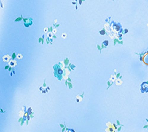 Isaac Mizrahi Live! Estate Printed Stretch Sateen Button Front Blouse — View 4