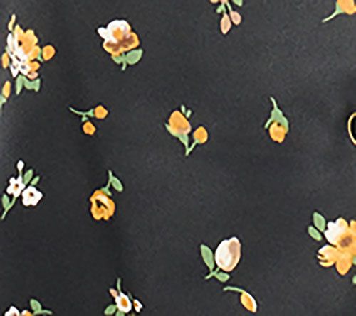 Isaac Mizrahi Live! Estate Printed Stretch Sateen Button Front Blouse — View 2