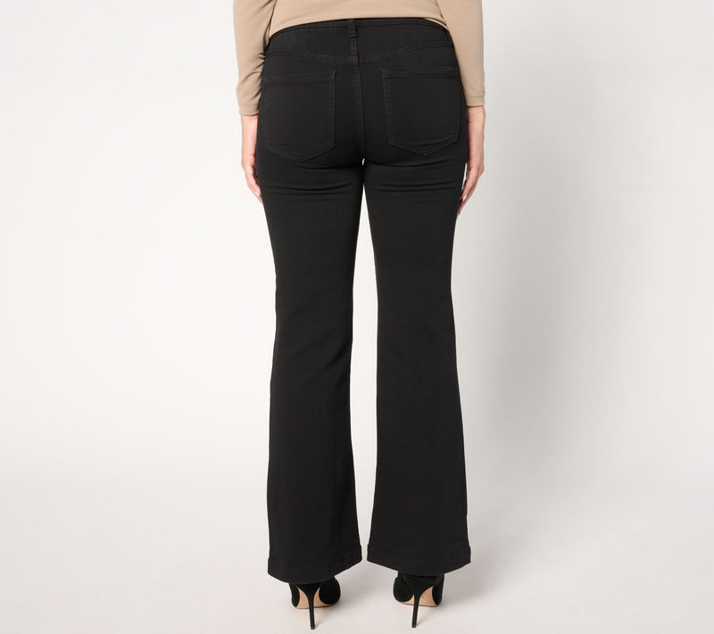 Liverpool Los Angeles Gia Pull-On Bootcut Jean - Black Rinse — View 4