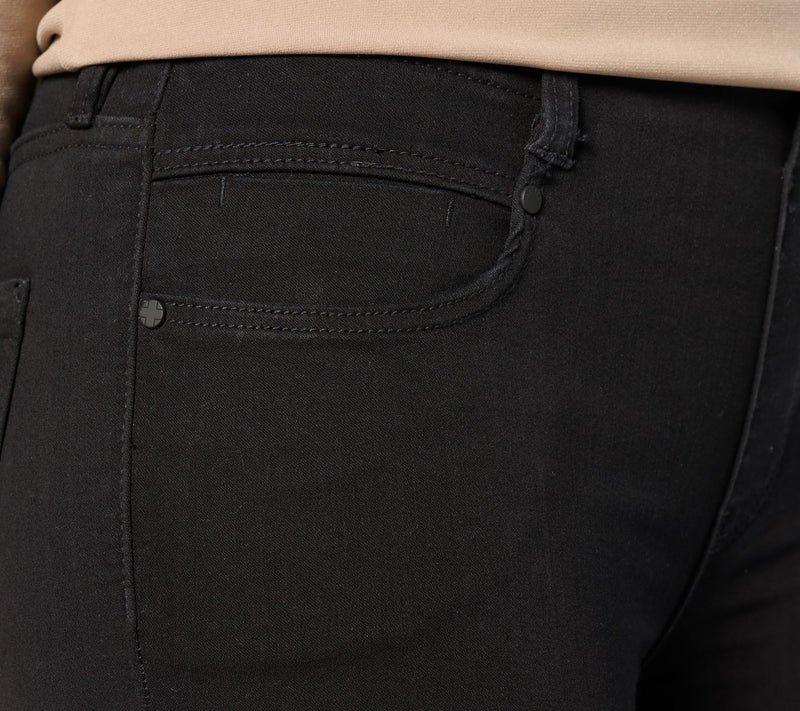 Liverpool Los Angeles Gia Pull-On Bootcut Jean - Black Rinse — View 8