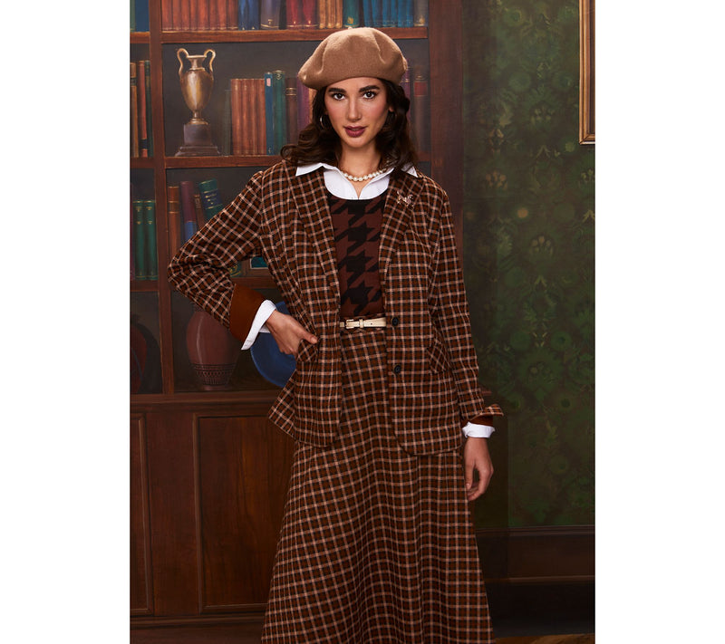 Isaac Mizrahi Live! Estate Yarn Dye Plaid Two Button Blazer — View 7