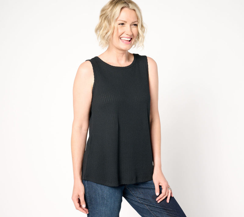 LOGO Layers by Lori Goldstein Crewneck Shirtail Tank — View 8