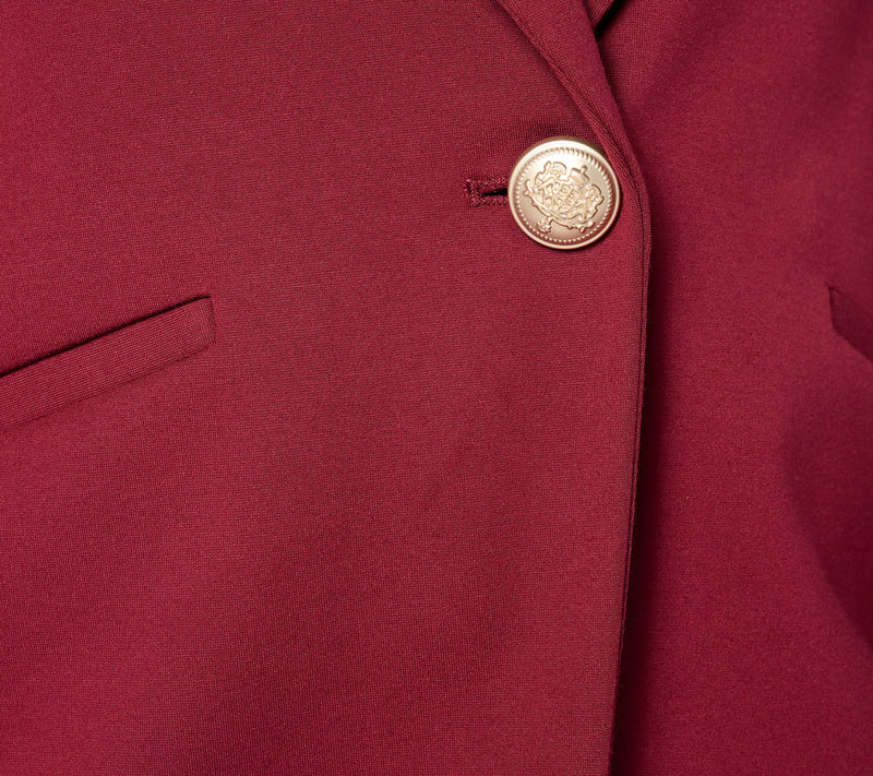 Tailored by Susan Graver Petite Smart Ponte 350 Notch Collar Blazer — View 16