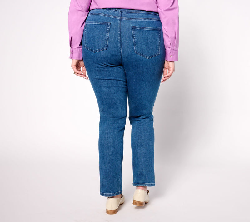 Denim & Co. Signature Regular Indigo Perfect Flex Jean — View 6