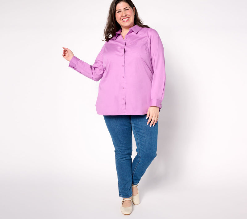Denim & Co. Signature Tall Indigo Perfect Flex Jean — View 7