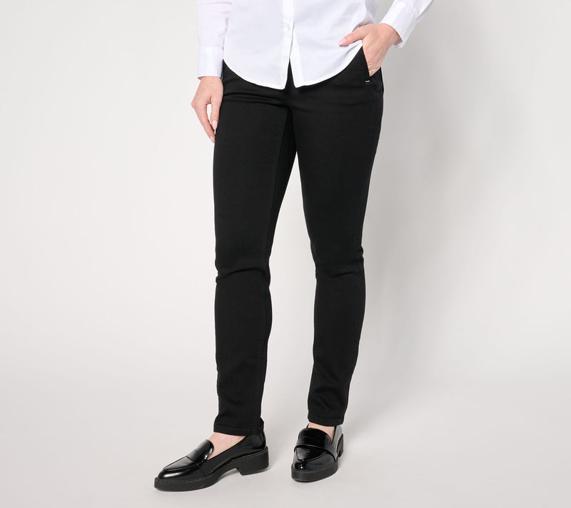Denim & Co. Signature Regular Black Perfect Flex Jean — View 7