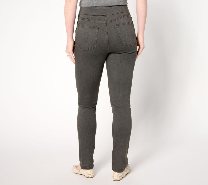 Denim & Co. Signature Regular Black Perfect Flex Jean — View 2