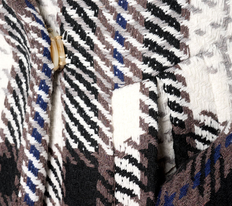 Thread Collective Bold Plaid Coat with Oversized Collar — View 4
