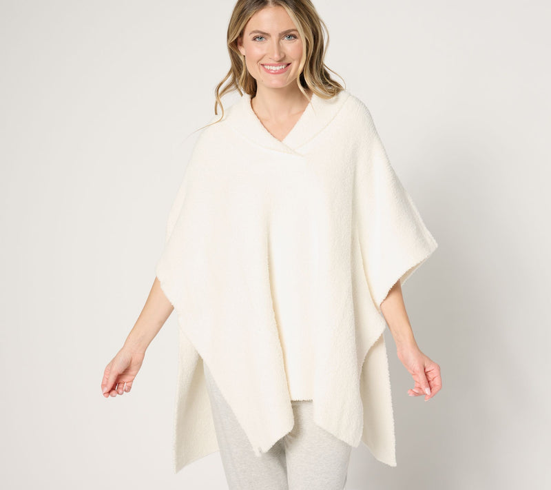 Barefoot Dreams CozyChic Shawl Collar Poncho — View 9