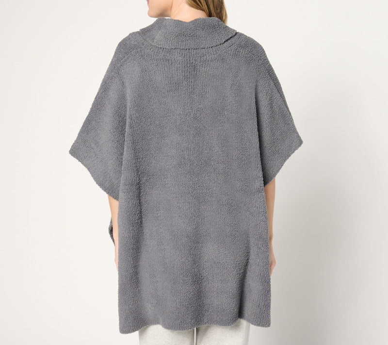 Barefoot Dreams CozyChic Shawl Collar Poncho — View 3