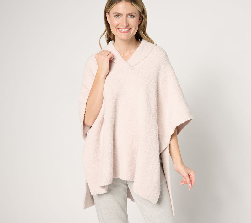 Barefoot Dreams CozyChic Shawl Collar Poncho — View 10