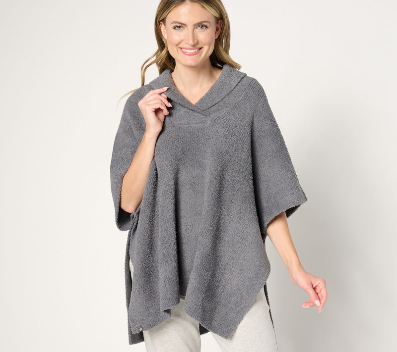 Barefoot Dreams CozyChic Shawl Collar Poncho — View 11