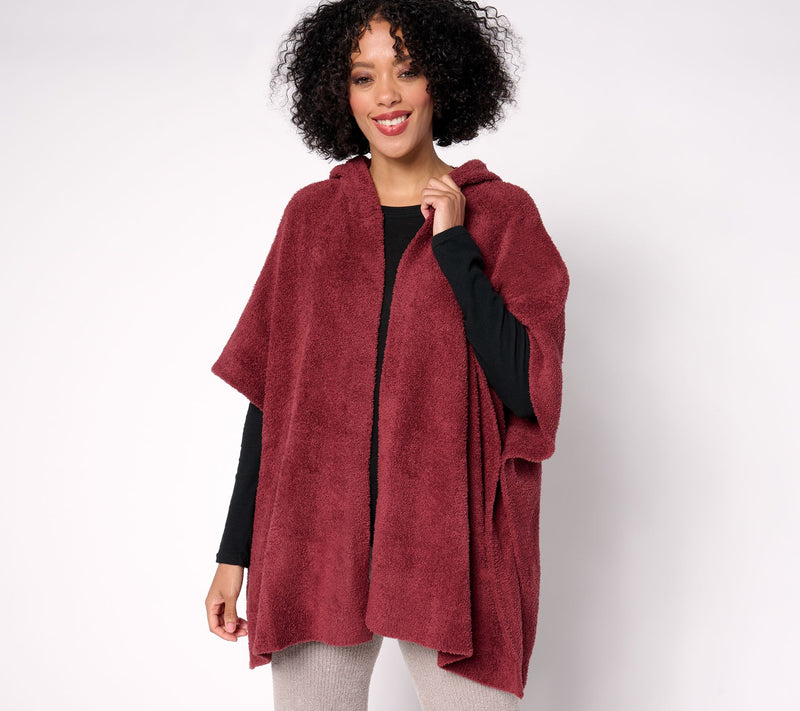 Barefoot Dreams CozyChic Hooded Cardi Wrap — View 5