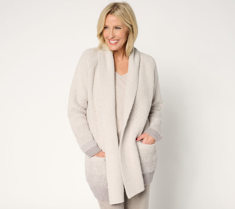 Barefoot Dreams CozyChic Confetti Shawl Cardi — View 5