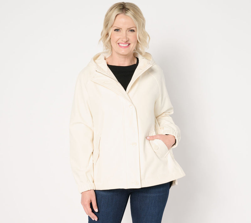 Dennis Basso V-Luxe Coat with Button Vent — View 7