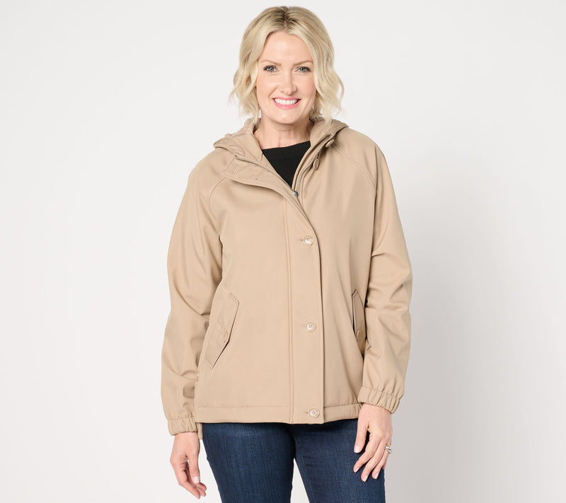 Dennis Basso V-Luxe Coat with Button Vent — Main view