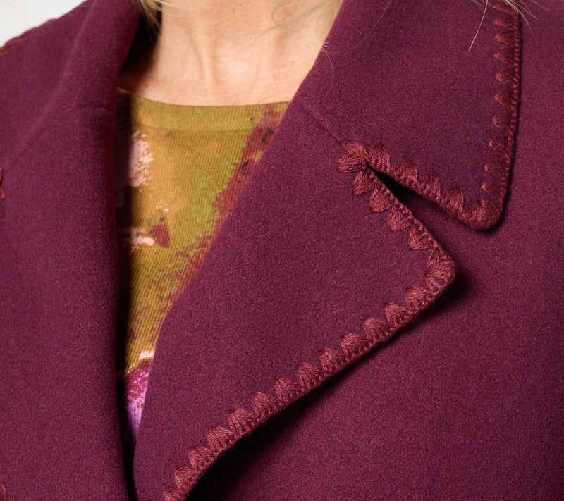 BEAUTIFUL by Lawrence Zarian Petite Belted Double Knit Lined Coat — View 15