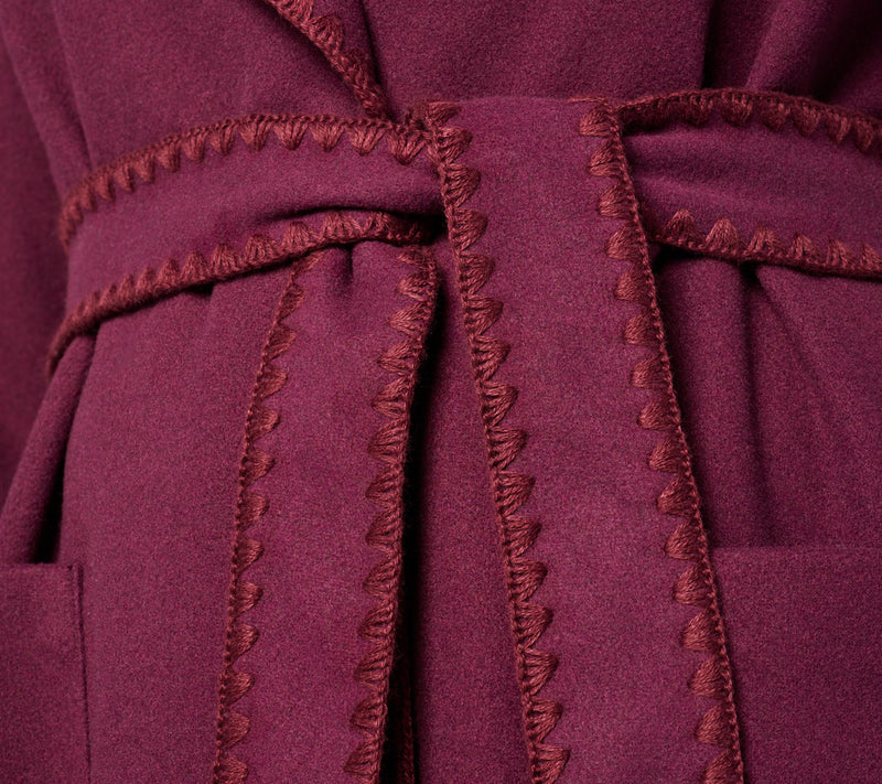 BEAUTIFUL by Lawrence Zarian Petite Belted Double Knit Lined Coat — View 14