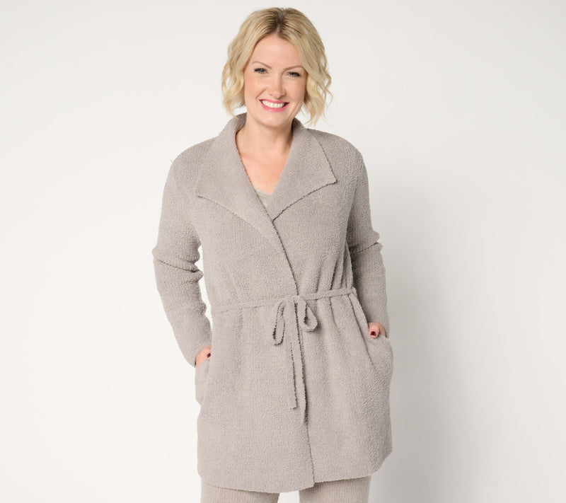 Barefoot Dreams CozyChic Waist Tie Cardi — View 7