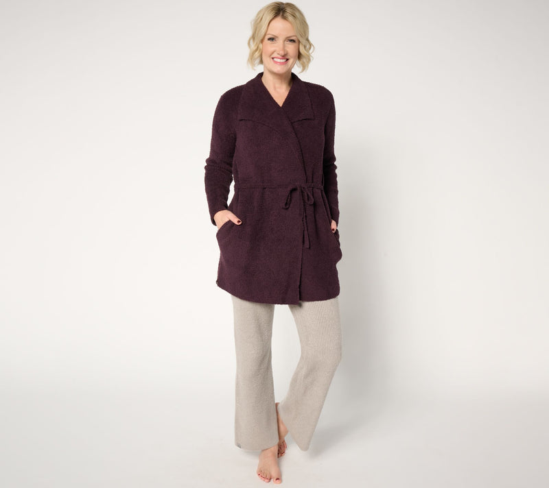 Barefoot Dreams CozyChic Waist Tie Cardi — View 13