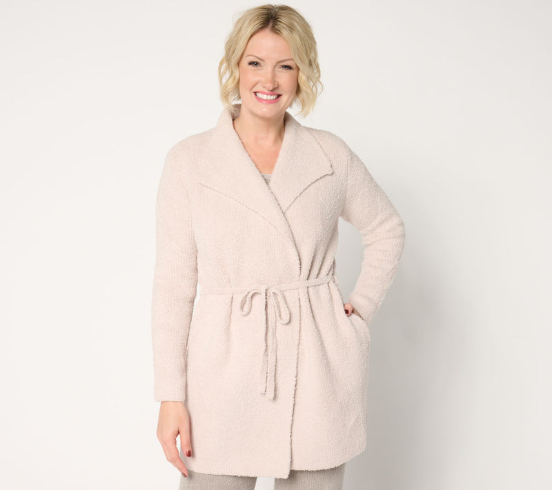 Barefoot Dreams CozyChic Waist Tie Cardi — Main view