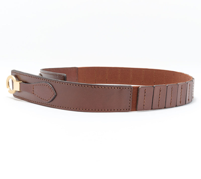 Complliments Double Ring Leather Belt with Elastic — View 2