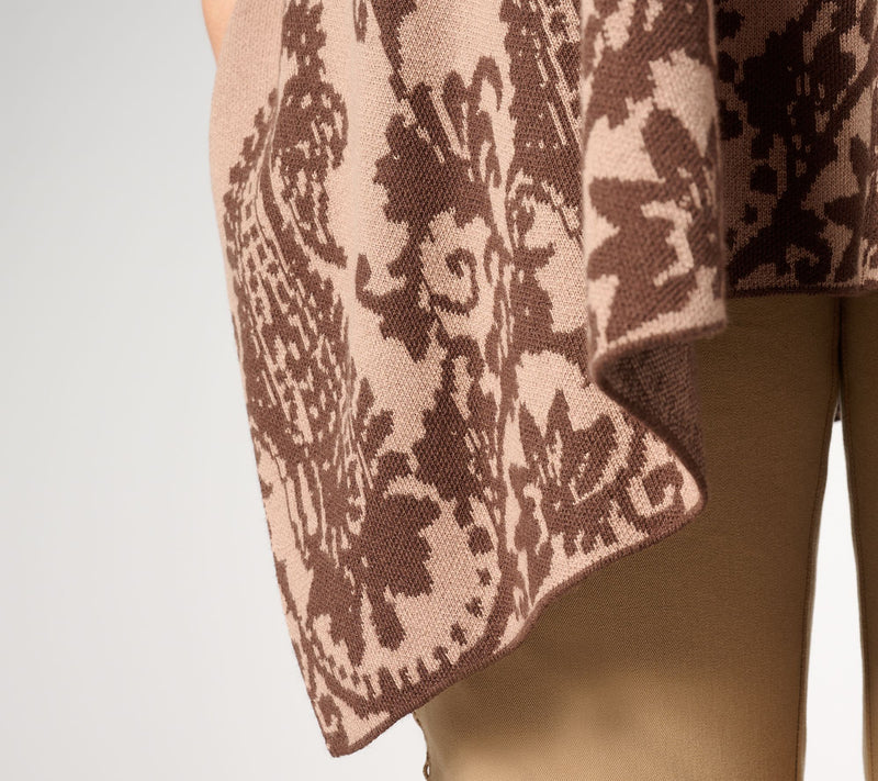 BEAUTIFUL by Lawrence Zarian Novelty Poncho Sweater — View 4